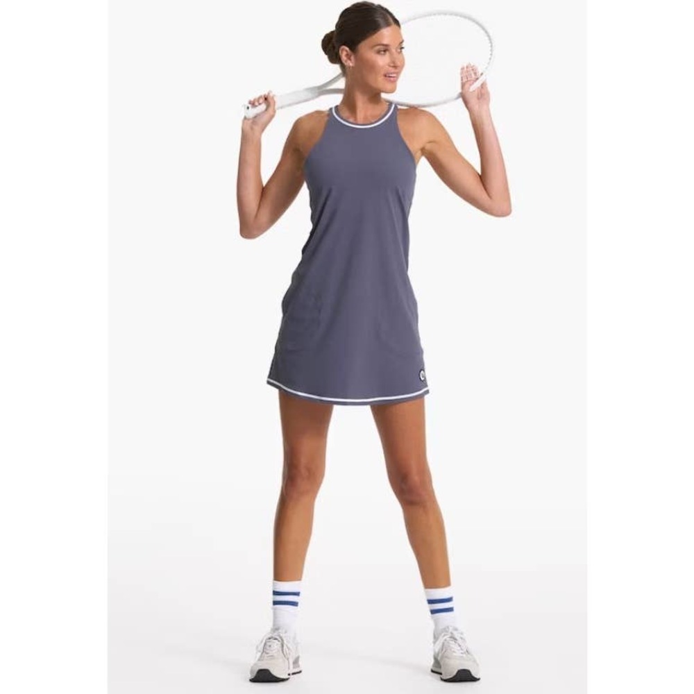 Vuori Volley Breathable Tennis Dress Azure Blue- Size Small- NWT-  MSRP $108
